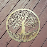 personalized metal art customized steel art decor scrolls oaktree monograms spartan firepit made by metal endeavors metalendeavors.com