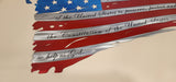 old glory personalized metal art customized steel art decor scrolls oaktree monograms spartan firepit made by metal endeavors metalendeavors.com