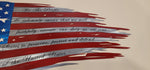 old glory personalized metal art customized steel art decor scrolls oaktree monograms spartan firepit made by metal endeavors metalendeavors.com