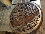 personalized metal art customized steel art decor scrolls oaktree monograms spartan firepit made by metal endeavors metalendeavors.com