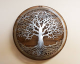 personalized metal art customized steel art decor scrolls oaktree monograms spartan firepit made by metal endeavors metalendeavors.com