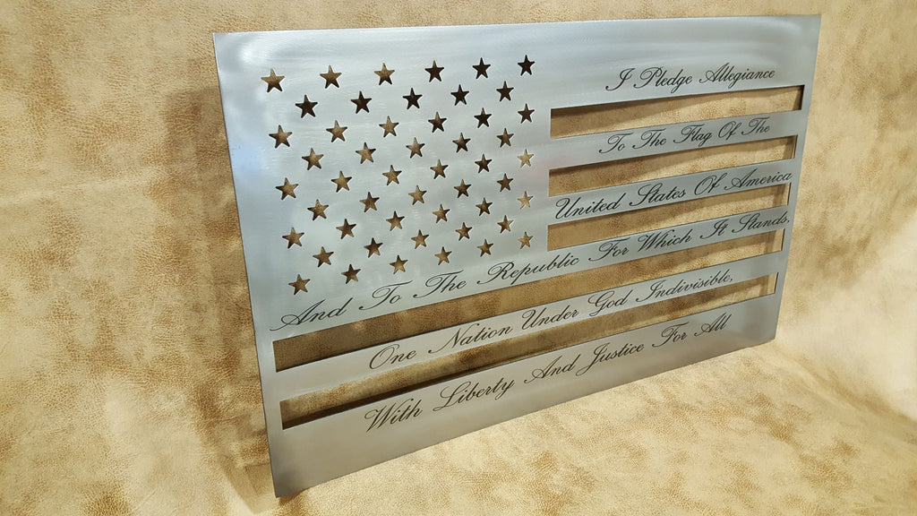Pledge of Allegiance Flag – Metal Endeavors