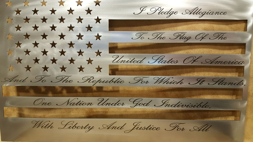Pledge of Allegiance Flag – Metal Endeavors